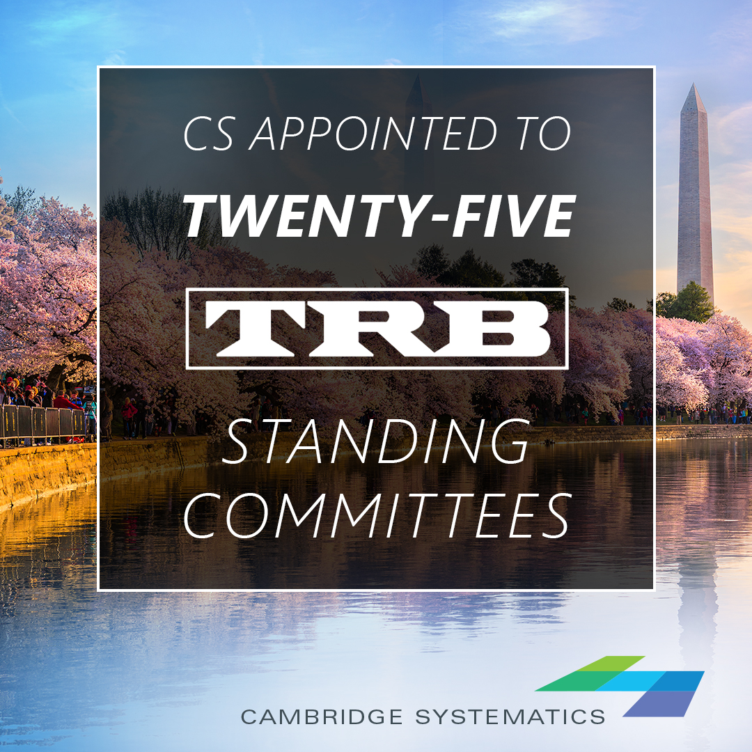 We’re thrilled to announce that 25 CSers have been appointed to TRB Standing Committees! 👏 

This is a credit to the appointees and to CS' reputation for innovation, technical rigor, and service to the larger transportation community. 

🔗Learn more: lnkd.in/ehKAJRku
