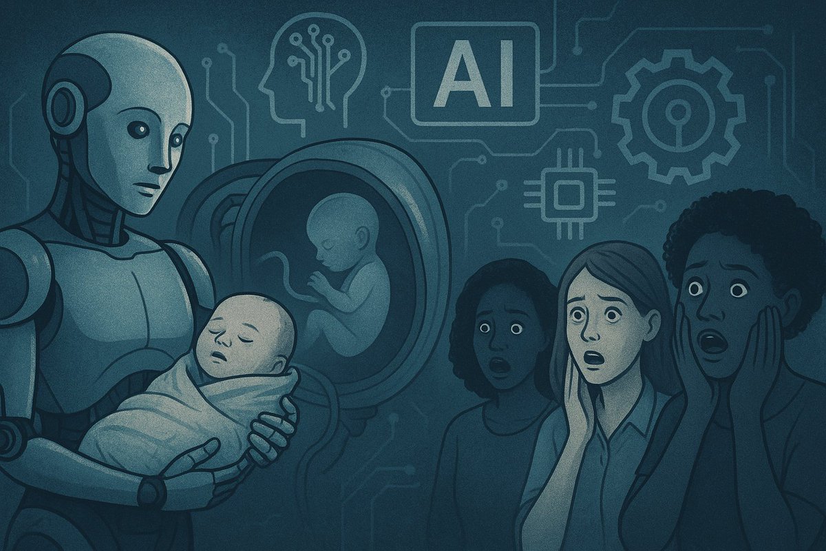 LPhedra87043's tweet image. China says robots may carry human babies by 2026—US $14K price tag, existential dread sold separately. Women, start worrying.
#lilophedra
#thedreamerspause
#Robots
#artificialwomb
#artificial_intelligence
#China
#BiologicallyDefeated
#women
#feminists

the-dreamers-pause-18.blogspot.com/2025/08/labor-…