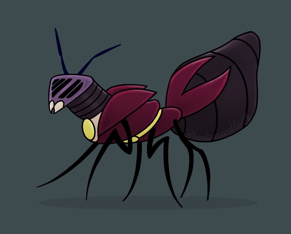 bonbonandfang's tweet photo. My half-assed attempt at drawing Mr Ant Tenna if he was a Silksong boss (Just bear with me here I love combining my interests)  #Deltarune #Silksong https://t.co/XaltJDSN4Y