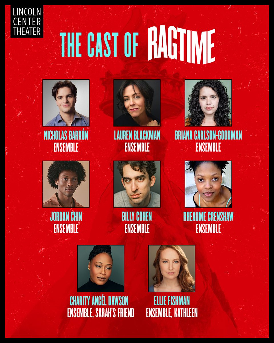 LCTheater's tweet photo. Today’s the first day of RAGTIME rehearsals. We’re thrilled to introduce the newest members joining the company, our cast is officially complete!

Performances begin September 26 at Lincoln Center Theater’s Vivian Beaumont Theater. Tickets are available now. https://t.co/OBOk6wGjR9