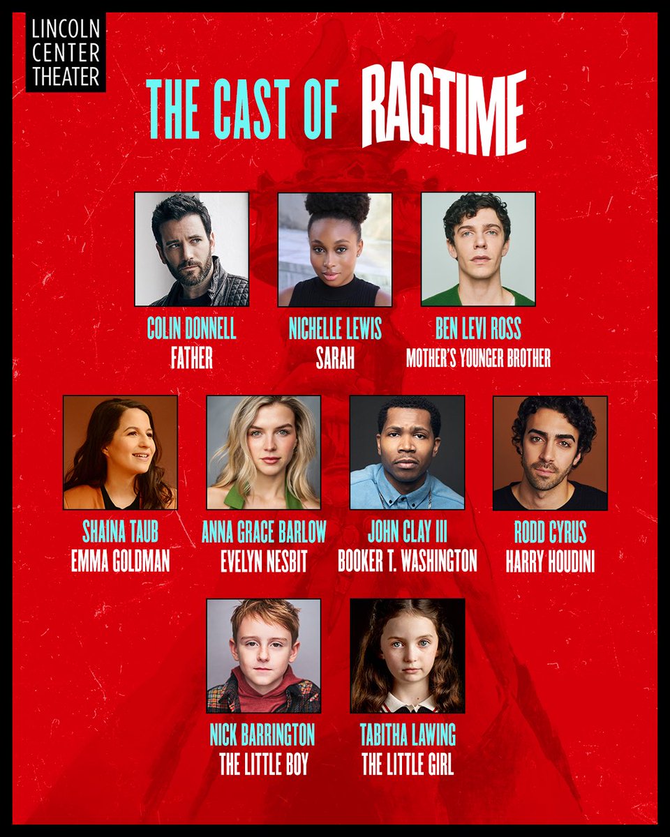 LCTheater's tweet photo. Today’s the first day of RAGTIME rehearsals. We’re thrilled to introduce the newest members joining the company, our cast is officially complete!

Performances begin September 26 at Lincoln Center Theater’s Vivian Beaumont Theater. Tickets are available now. https://t.co/OBOk6wGjR9