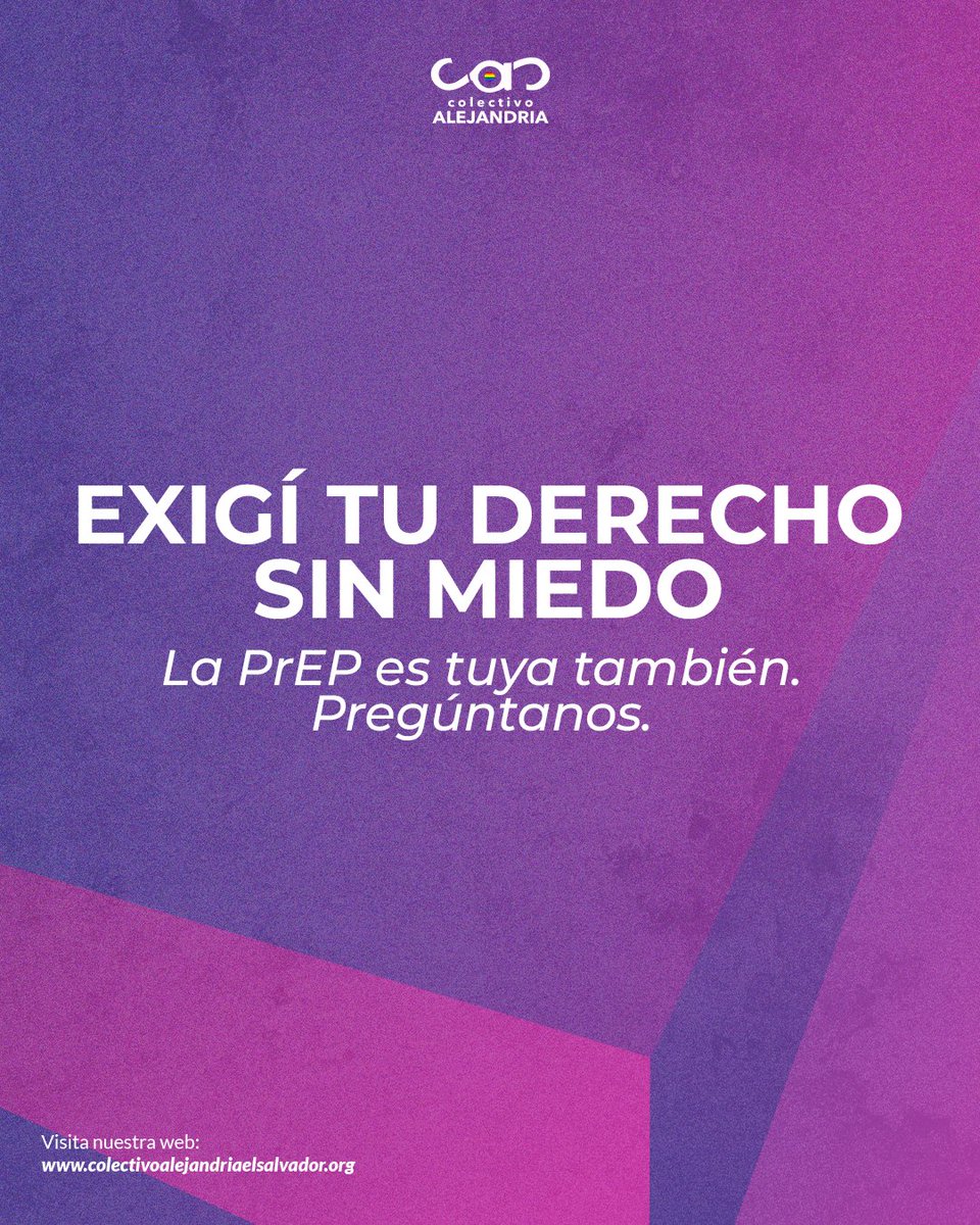 💊✨ ¡La prEP también es para mujeres trans! ✨💊

La PrEP (Profilaxis Pre-Exposición) es una herramienta de prevención del VIH que protege antes de la exposición al virus.

👉 Infórmate, cuida tu salud y comparte esta información. Porque la prevención también es orgullo. 🏳️‍⚧️