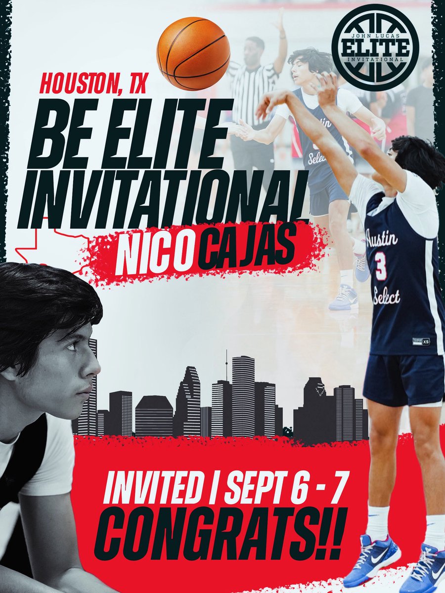 Excited to be invited to the <a href="/JLEnterprises/">JOHN LUCAS ENT</a> invitational September 6-7th in Houston. Ready to put some work in.