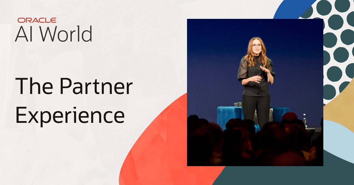 Join <a href="/Oracle/">Oracle</a> at #AIWorld to connect, learn, and celebrate with our partner community. Check out the lineup of exclusive events, sessions, and networking opportunities just for partners: social.ora.cl/6018fIHWK
