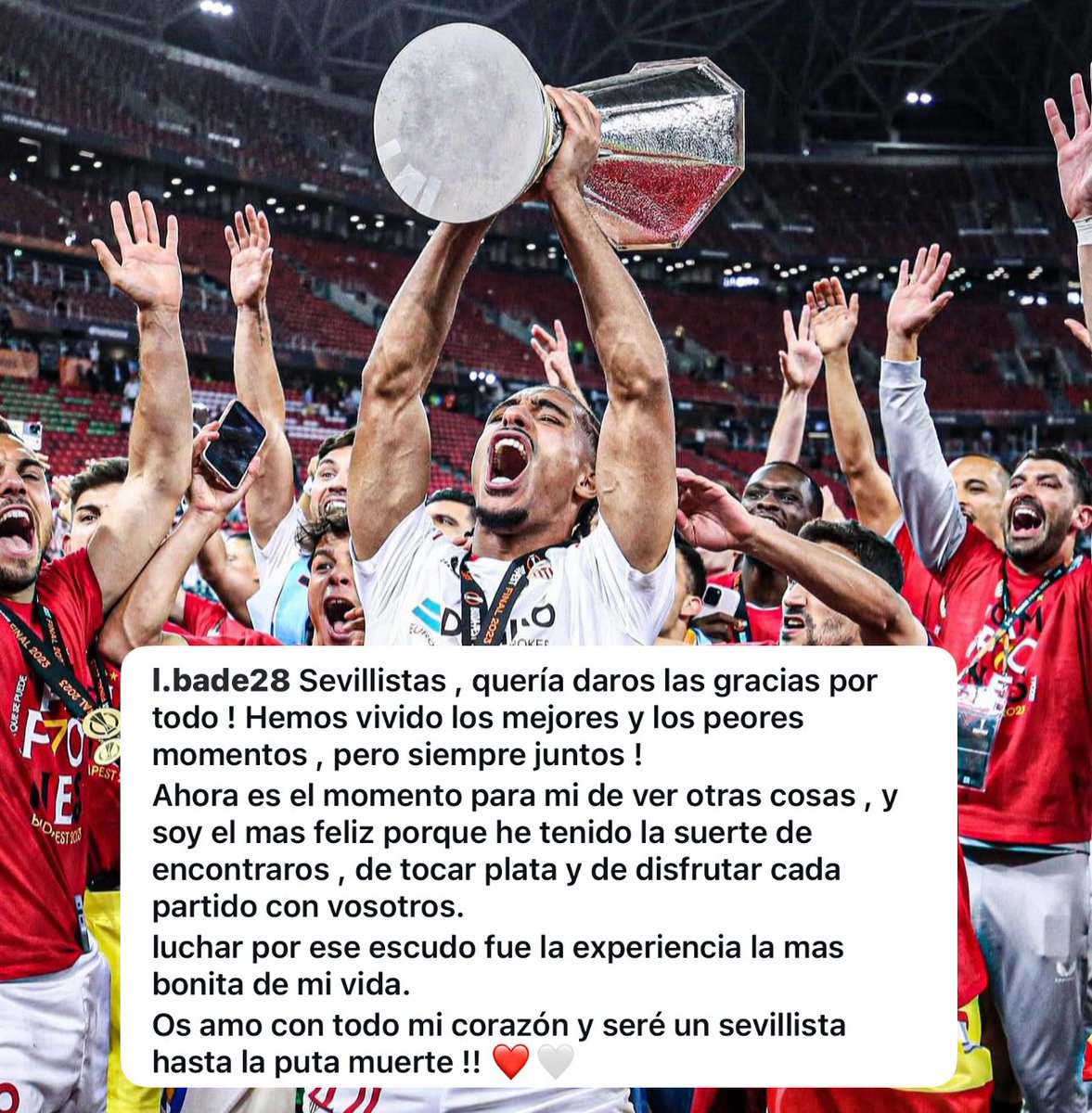 <a href="/BadeLoic/">Loïc Badé</a> “Luchar por este escudo fue la experiencia más bonita de mi vida” #SevillaFC