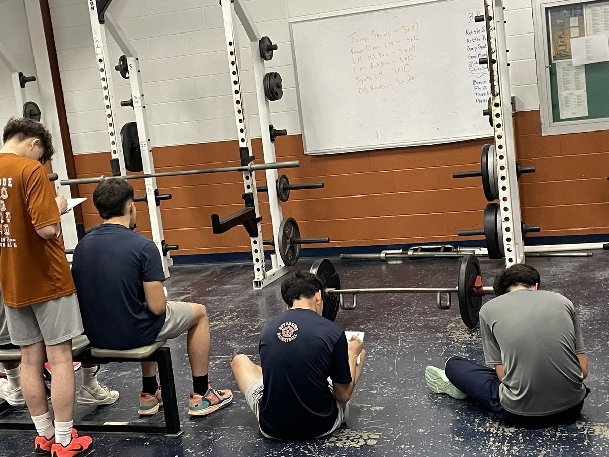 Riverside Basketball (@rangerbball) on Twitter photo Tracking our workout to ensure linear progression for strength gains. For pre-season preparation and more importantly teaching young men to maintain a healthy lifestyle as adults.
#riverside4ever
<a href="/vlara_82/">Victor A. Lara</a> <a href="/Daniel_Chavez08/">Daniel Chavez</a> Tracking our workout to ensure linear progression for strength gains. For pre-season preparation and more importantly teaching young men to maintain a healthy lifestyle as adults.
#riverside4ever
<a href="/vlara_82/">Victor A. Lara</a> <a href="/Daniel_Chavez08/">Daniel Chavez</a>