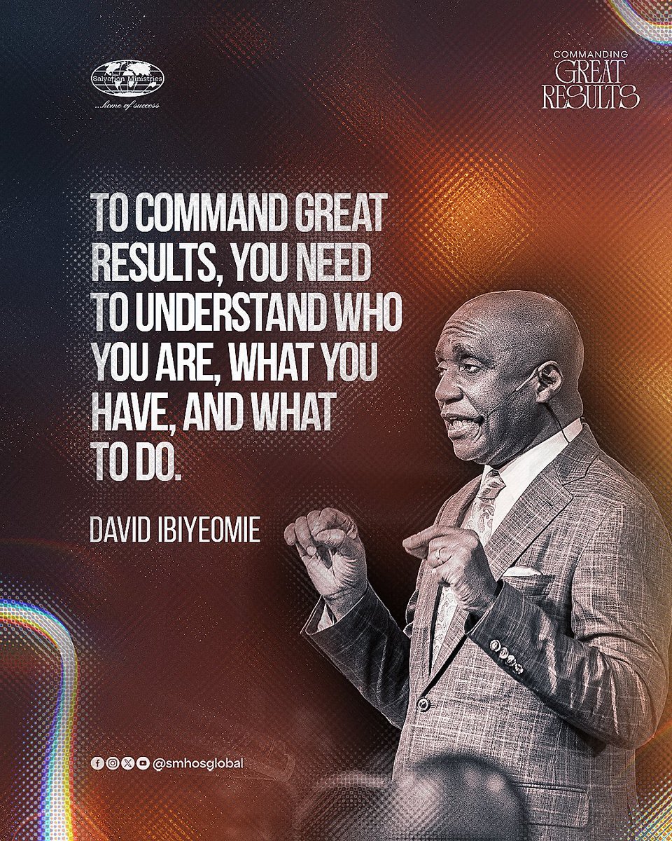 smhosglobal's tweet photo. Results don’t just happen, they’re commanded! Today’s Word Charge ignited the keys to Commanding Great Results in every area of life.  
#SMHOS #smhosglobal https://t.co/EF0hEFyKxJ