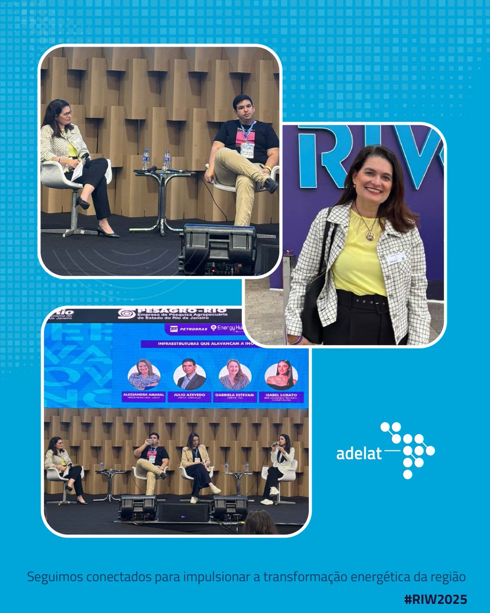 Compartilhamos um momento de destaque para a ADELAT na <a href="/rioinnovationbr/">Rio Innovation Week</a>! 💡

A semana passada, o Pier Mauá, no Rio de Janeiro, recebeu a maior conferência global de tecnologia e inovação, que reuniu +200 mil visitantes e 3 mil palestrantes de 20 países. 

Olha aqui!