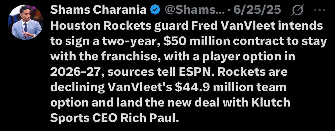 When we all stayed up the entire night just for “Fred VanVleet” to get a contract extension.