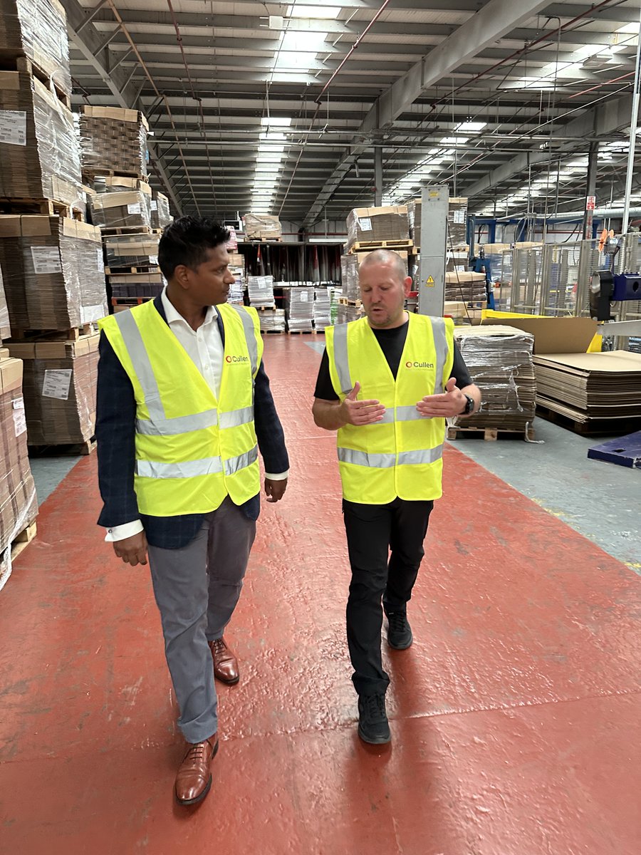 Great visit to Cullen’s Glasgow factory: 200+ local jobs and innovative plastic-free packaging for retail, industrial &amp; medical sectors. A brilliant local success story well worth celebrating !