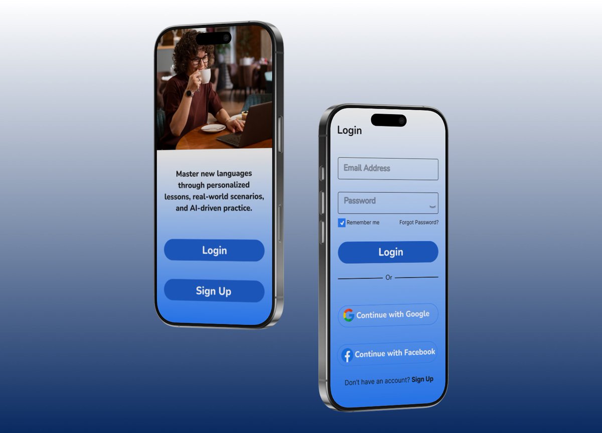 Bimdyna's tweet photo. @Tegadesigns My submission for the #LinguaAI Design Task

LinguaAI is an AI-powered language learning app that helps users master new languages through personalized lessons, real-world scenarios, and AI-driven practice. 

How did I do?

#LinguaAI #NewbieDesigner https://t.co/Yh1bLDhx8g