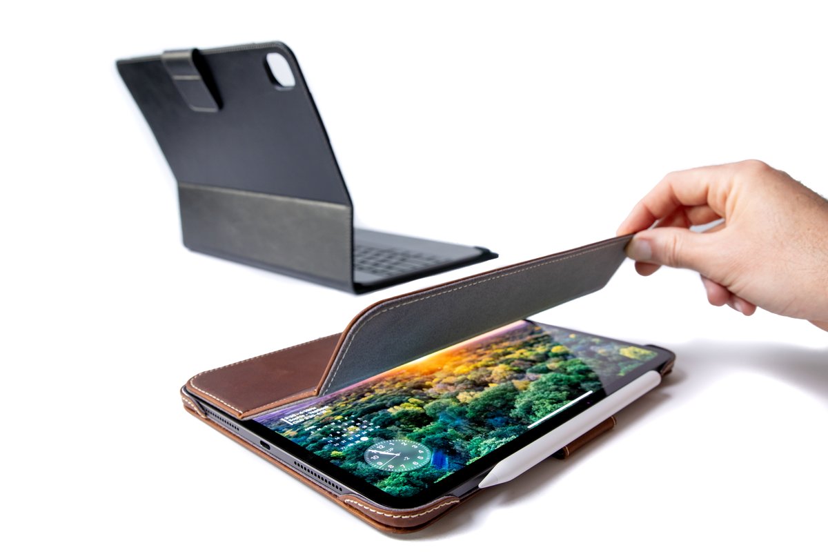 BurtonGoodsLLC's tweet photo. Sleek and stylish! ✨ Check out the Slim Leather Magnetic Case for M4 iPad Pro—where precision meets beauty. https://t.co/hge3Vr5Fd6 https://t.co/3EWja2SdAT