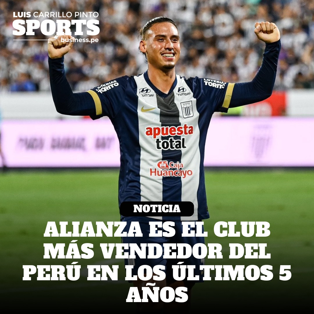 lcarrillopinto's tweet photo. 💰⚽ Tras la venta de Erick Noriega a Gremio de Porto Alegre, Alianza Lima se convirtió en el club peruano que más jugadores vendió en los últimos 5 años, recaudando un total de 12 millones de dólares. Sus ventas fueron las siguientes:

📌 Kluiverth Aguilar al City Group por 2,5 millones de dólares (2020).
📌 Pablo Lavandeira a Melgar por 70 mil dólares (2023)
📌 Bryan Reyna a Belgrano por 700 mil dólares (2024)
📌Kevin Serna a Fluminense por 3 millones de dólares (2024)
📌 Juan Pablo Freytes a Fluminense por 3,5 millones de dólares (2024)
📌 Víctor Guzmán a Sporting Club por 450 mil dólares (2025)
📌 Bassco Soyer a Gil Vicente por 250 mil dólares (2025)
📌 Jhamir D'arrigo a Melgar por 150 mil dólares (2025)
📌 Erick Noriega a Gremio por 1,8 millones de dólares (2025)

ℹ️Deporte Total

📧 Suscríbete a mi Newsletter y sigue GRATIS el curso online Sports Business 101➡️  https://t.co/WQRMxs13eP
📲Sígueme en todas mis redes sociales➡️ https://t.co/dW05IKSZaa