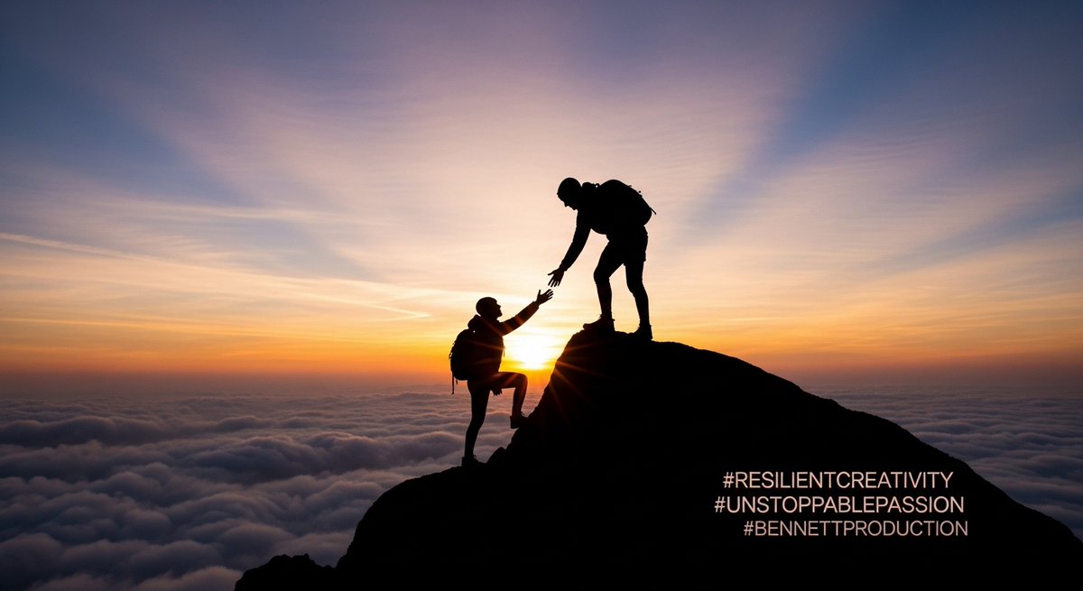 BennettProduct's tweet photo. Getting to the top doesn’t mean shit if you don’t turn around and pull the next one up.
Success ain’t about the view, it’s about making sure the people behind you get to see it too.
#ResilientCreativity #UnstoppablePassion #BennettProduction https://t.co/5bRG3ckRqS