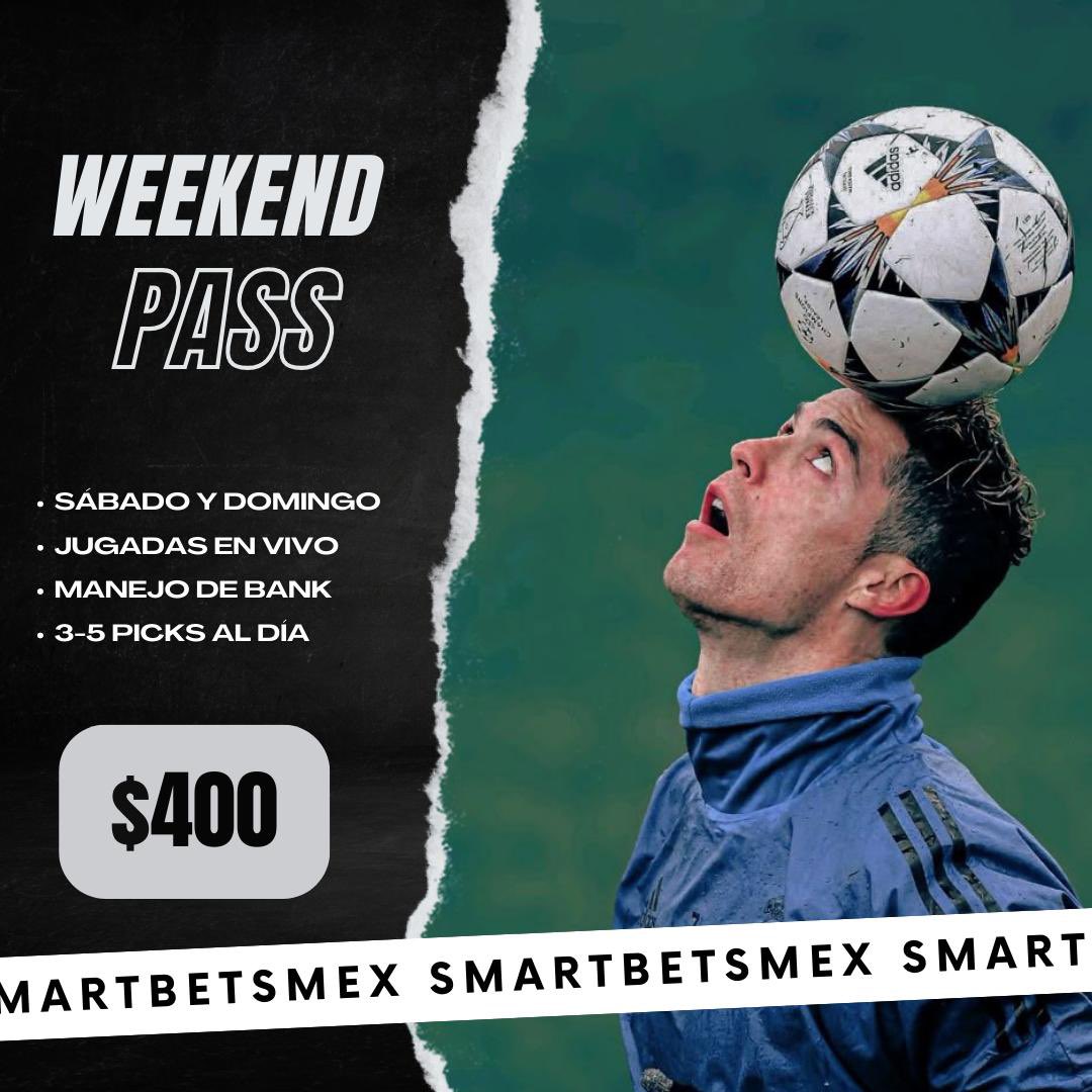 SmartBetsMex's tweet photo. Estamos listos para el fin de semana. 👾
✍️ $400 viernes, sábado y domingo
🎯 Todo será en vivo
💶 Bank sugerido: $3,000 en adelante
👉🏼 Limitado a 10 personas
Si no hay utilidad, el siguiente #WeekendPass es gratis ♟️
https://t.co/5HuJsPxrjq https://t.co/cCjGHrDJKa
