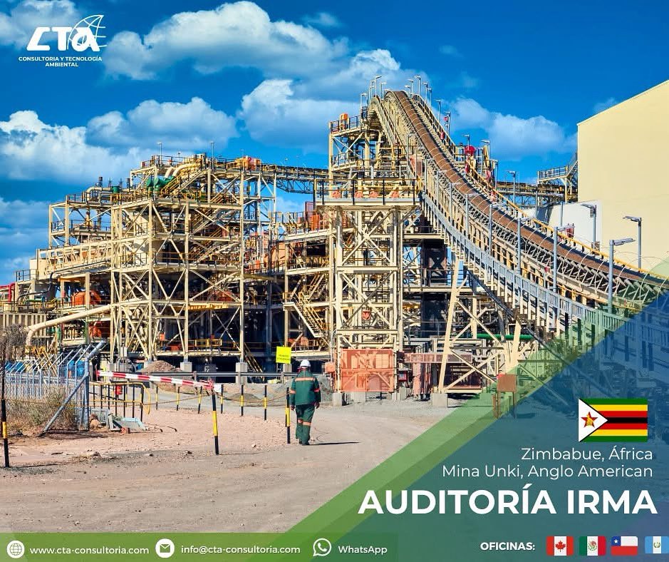 Nuestra experiencia: Mina Unki, platino, Anglo American #Zimbabue 🇿🇼

En CTA nos enorgullece haber sido parte del equipo auditor en la evaluación IRMA de la mina de platino Unki, operada por Anglo American en Zimbabue.

Nuestro equipo aportó su experiencia técnica en temas clave.