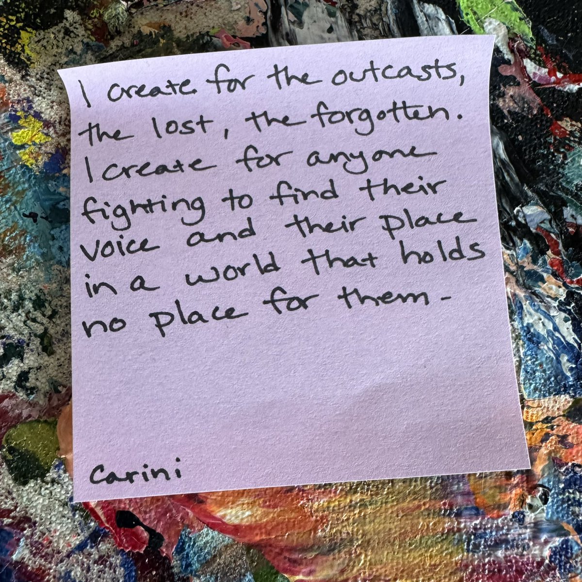 My art will probably never fit in, and it’s not supposed to ❤️ #Neurodivergent #art #artist