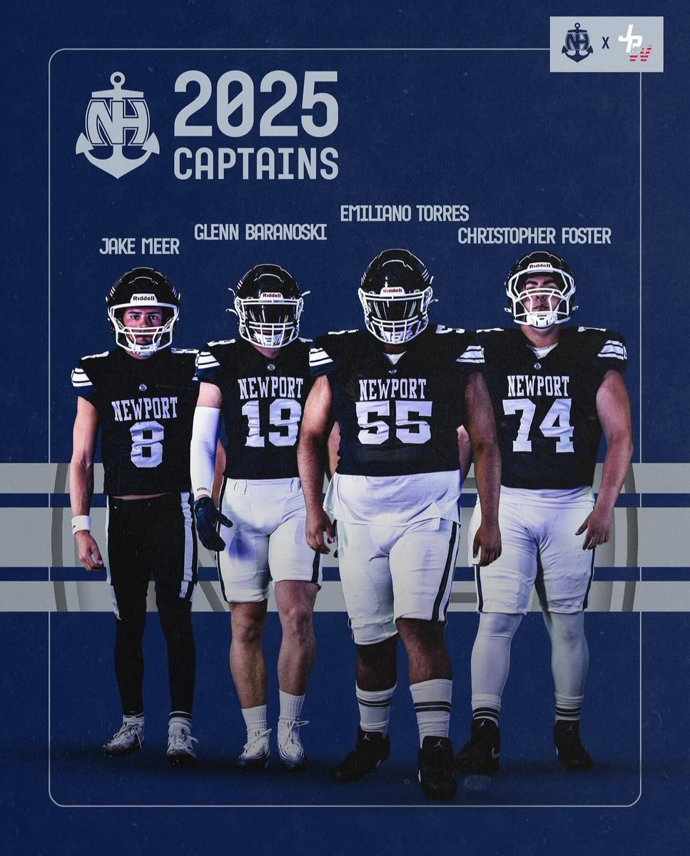 Extremely proud to name our 2025 Newport Harbor Captains head of our game tonight vs Murrieta Mesa

- <a href="/jake_meer4/">Jake Meer</a> 
- <a href="/glennbaranoski/">Glenn Baranoski</a> 
- Christopher Foster
- Emiliano Torres

Not easy choice to choose only 4, but these young men embody everything it means to be a Captain #MTPPT