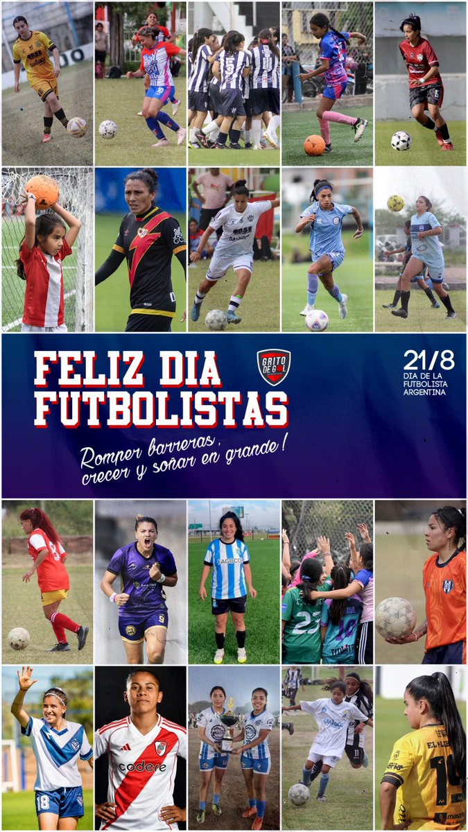 #DiaDeLaFutbolista 

En esta jornada tan especial, <a href="/GritodeGolSdE/">Grito de Gol SdE</a> saluda y felicita a las jugadoras nacidas en suelo santiagueño, baluarte importante de nuestro fútbol.