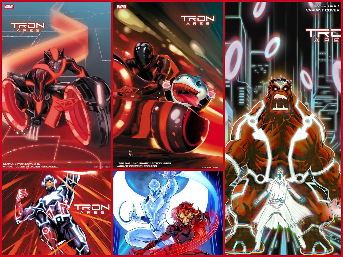 NEW Tron Ares Marvel Comic Covers REVEALED! Wolverine, Captain America,  Hulk & More will receive an issue starting 10/1. This is the first time  since 2010, with the release of Tron Legacy,