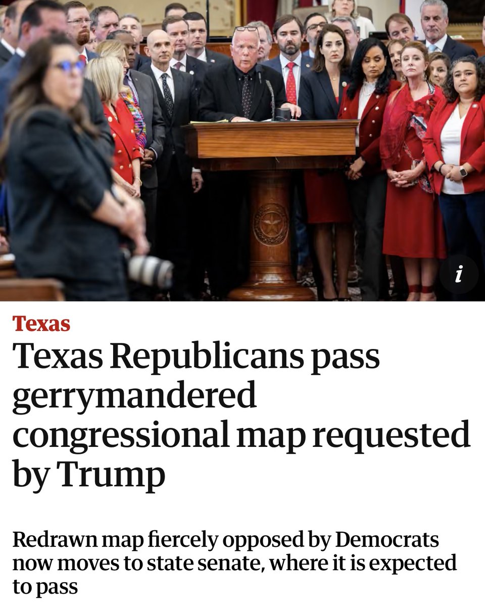 Texas House Republicans have handed Trump the gerrymandered congressional map he ordered–attempting to silence voters and undermine fair representation.

We won’t let them rig our elections to drown out our voices. Every voter deserves an equal say in our democracy.