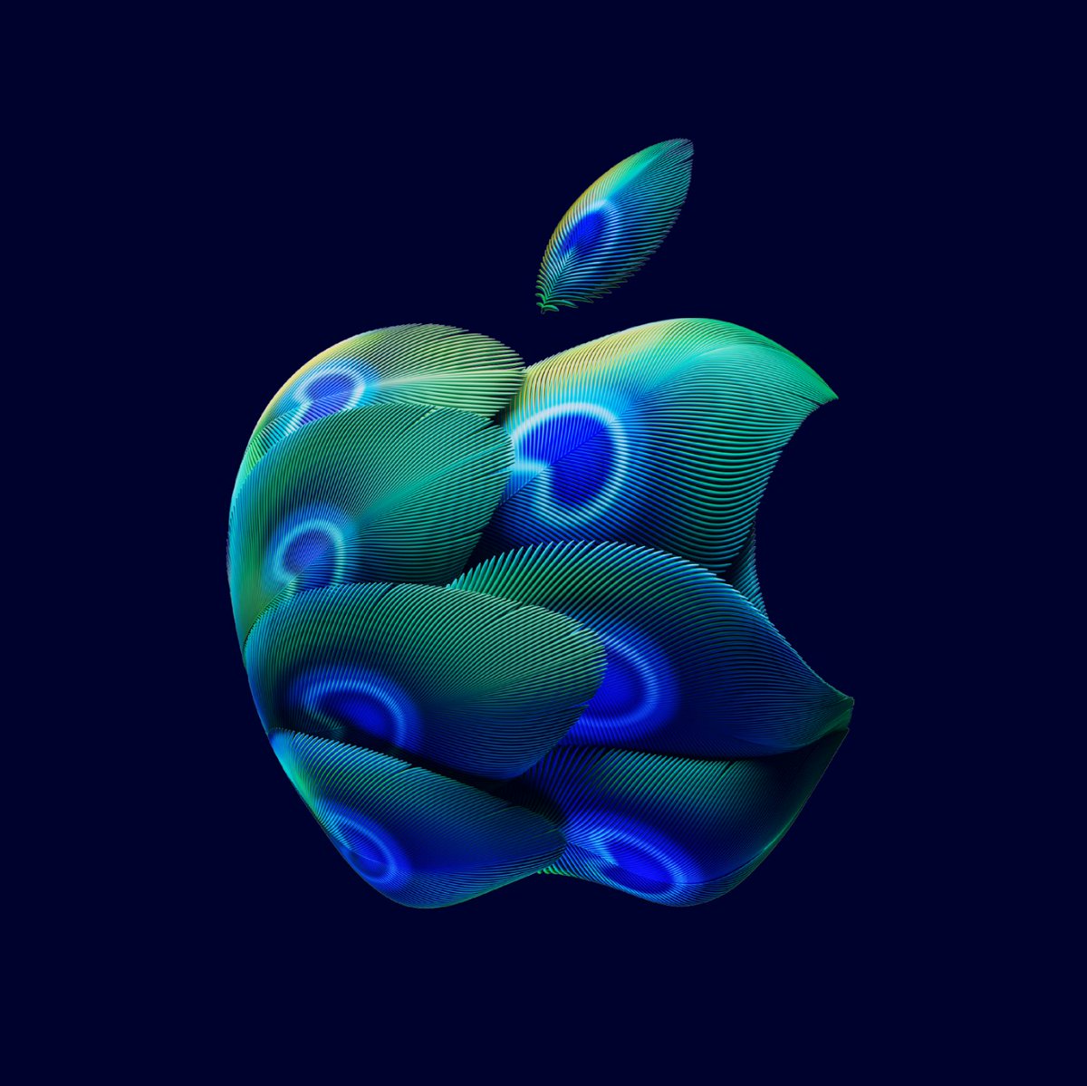 avstorm's tweet photo. This Apple logo hits different 🦚 https://t.co/EDlX4dYGFm