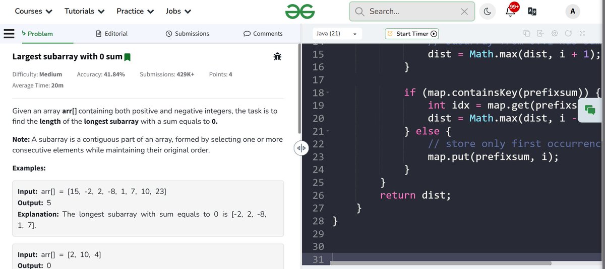 ankitpatel_og's tweet image. Day 4 / 100 Days
-> Solved 3Sum
-> Solved 4Sum
-> Solved Longest Subarray with Sum 0
🔥 The problem-solving journey is getting more exciting every day!
#dsa #code #geekforgeeks #work