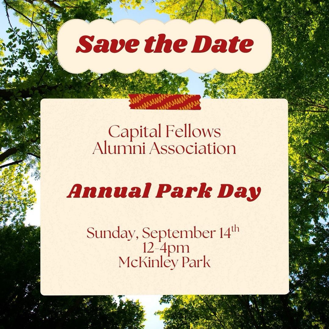 Celebrate end of session with CFAA at McKinley Park at our annual Park Day! Enjoy food, drinks, and games. More details to come. See you there!
