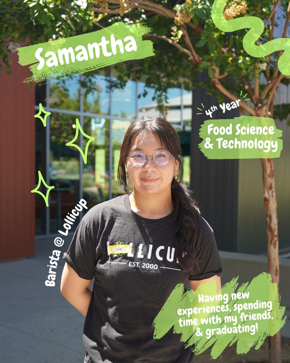 cppdining's tweet image. Fall semester is here, Broncos! 📚✨
Our student employees are starting strong by sharing what they’re most excited about—now it’s your turn! Tell us in the comments below! 💛💚
