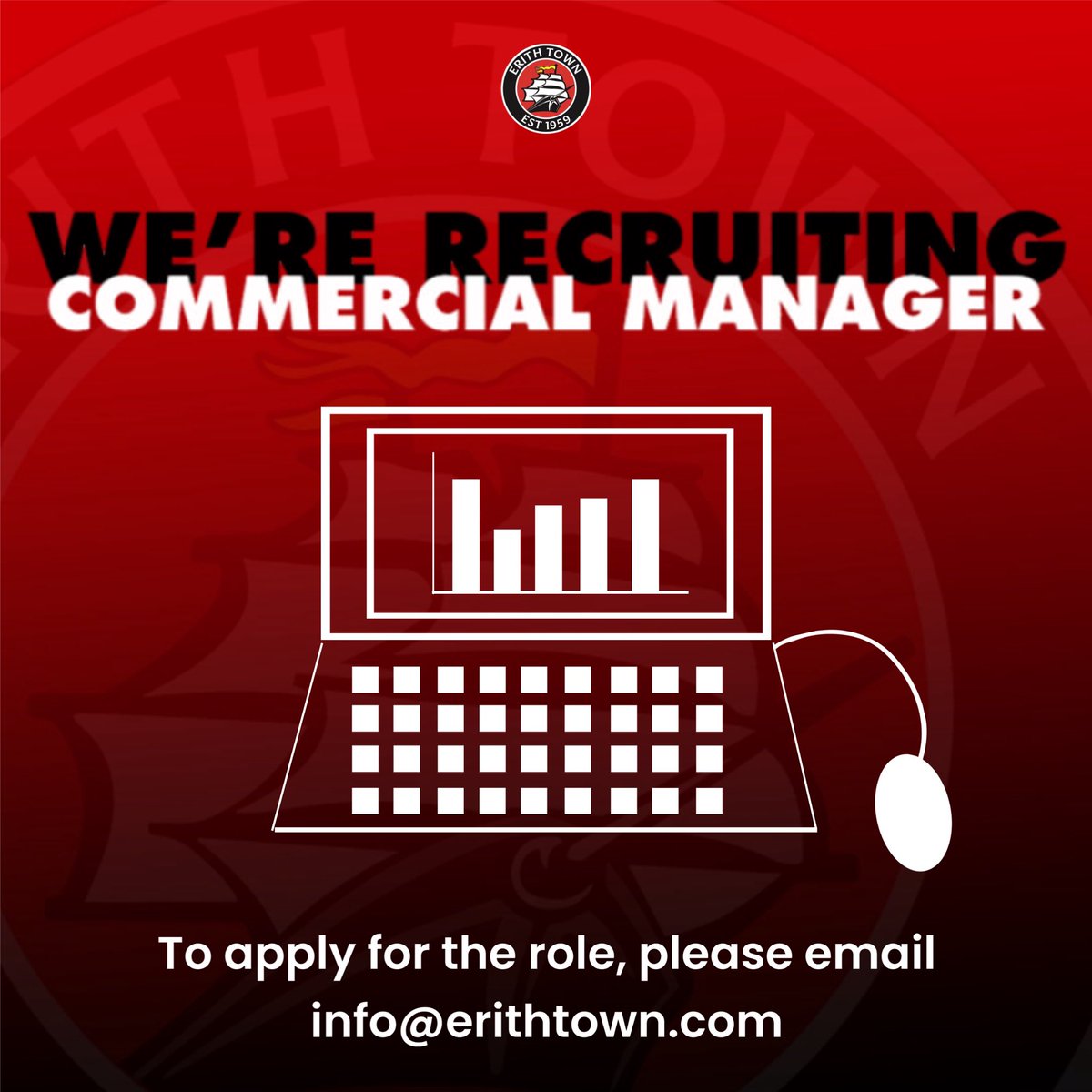 💻 | COMMERCIAL MANAGER VACANCY

Want to join one of the fastest growing clubs in the south east?  Then why not apply for our Commercial Manager role currently open at the club?

For more information and to apply, please email info@erithtown.com

#UpTheDockers