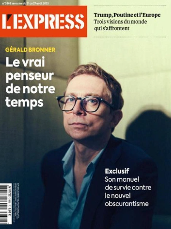 LLP_Le_Vrai's tweet photo. On est sauvés ! @LEXPRESS nous affirme que la France a un vrai penseur, pas un faux, un de pacotille, un escroc comme BHL ou Onfray, non un vrai de vrai qui a les solutions, le macroniste #Bronner ! 😂🤡😂
La clochardisation de la France à la vitesse TGV. https://t.co/l3UCRIljgn