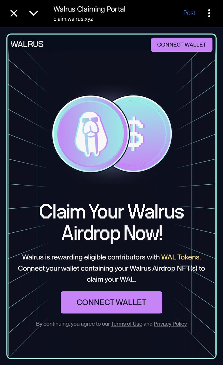 khaleel🥳✨💥 (@khalilweb302) on Twitter photo Alhamdulillah
Walrus remain on of my best win project of 2025
I have got the second drop
You can check yours
Link claim.walrus.xyz
Thank you <a href="/WalrusProtocol/">Walrus 🦭/acc</a>
I still remains humble I appreciate you generosity Alhamdulillah
Walrus remain on of my best win project of 2025
I have got the second drop
You can check yours
Link claim.walrus.xyz
Thank you <a href="/WalrusProtocol/">Walrus 🦭/acc</a>
I still remains humble I appreciate you generosity