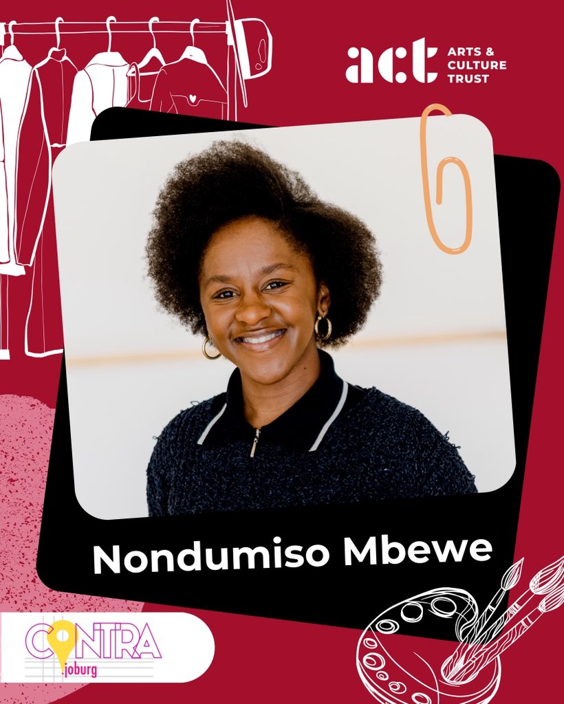 actorgza's tweet image. Contra.Joburg ⁙ ACT x Ndumi Creations

Join us at ACT Studio 37 (Transwerke, Joburg) for #ContraJoburg on Sat, 30 Aug, featuring bold works by ACT alumni + custom apparel/sneakers by @ndumicreations. 🎟️ contra.joburg

#actstrat #MeetTheArtists #ExploreJoburg