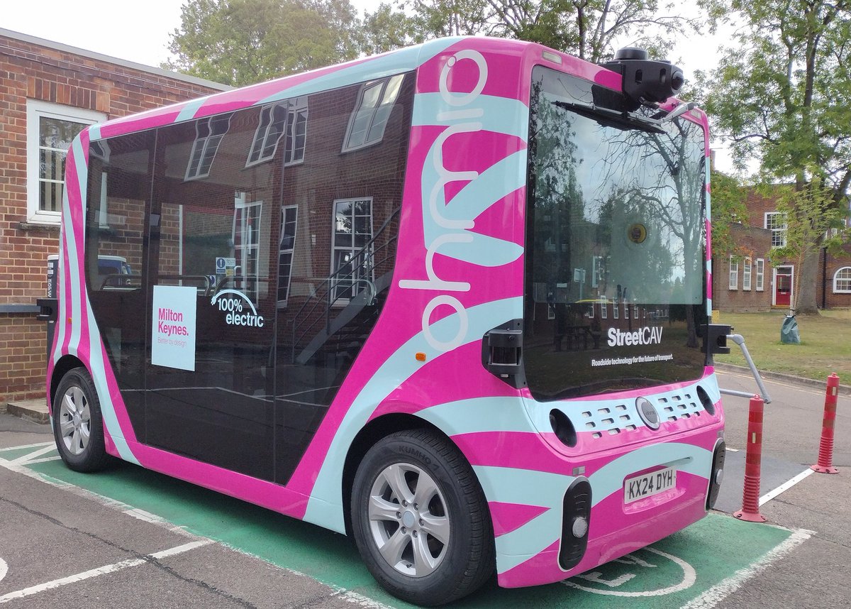 Ever seen a self driving bus or  'Connected Autonomous Vehicle' as they like to be called apparently?! No, me neither until today, they can be seen around Milton Keynes.