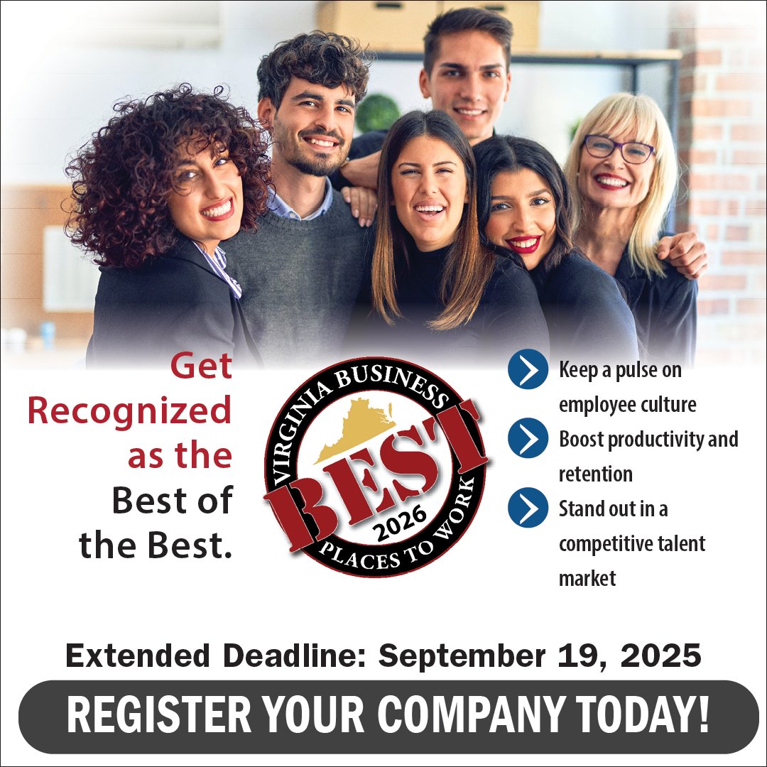 VirginiaBiz's tweet image. ⚠️ Did you miss the deadline? There's still time!

Join the "Best Places to Work in Virginia" program! Recognition boosts employer brand, attracts top candidates, and keeps you ahead. Don't miss out! Join now at bit.ly/4jSDbKq... #EmployerBrand