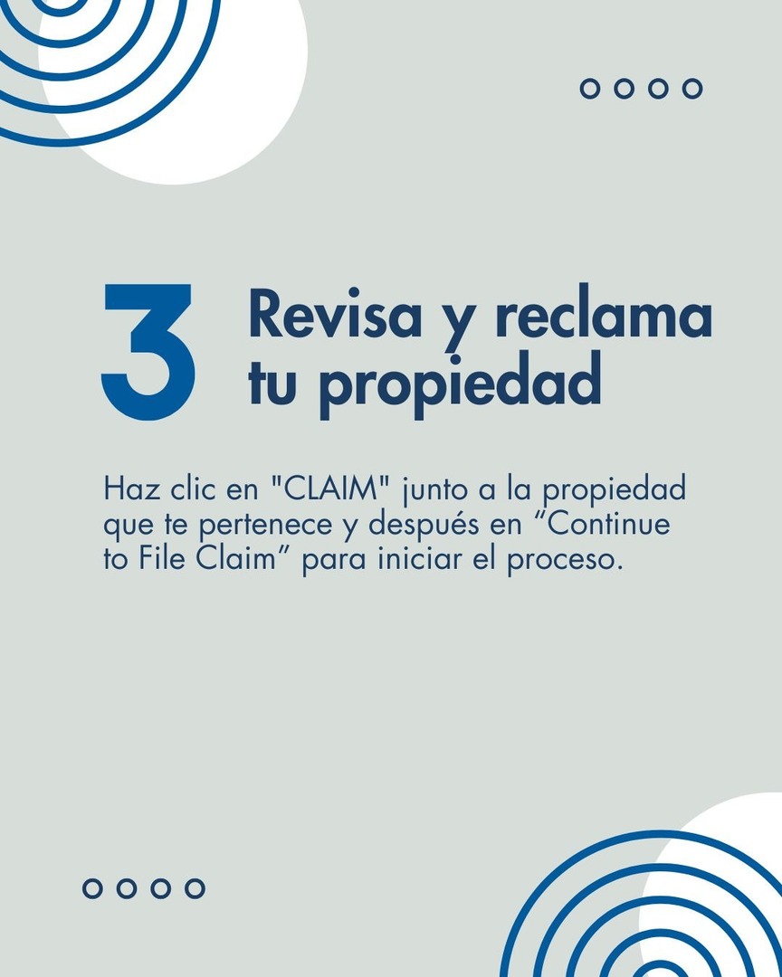 💸 ¿Sabías que podrías tener dinero esperando por ti? Muchos nevadenses tienen propiedad no reclamada. Reclamarla es gratis, seguro y fácil.

[ENLACE] nvup.gov/app/claim/how-…