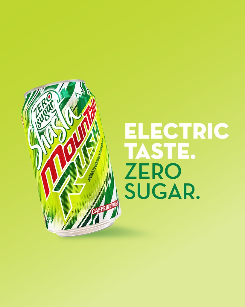 ⚡All the rush. Zero sugar.⁠
⁠
Drop a ⚡ if you’re Team Zero Sugar #ShastaSodas #ShastaZeroSugar