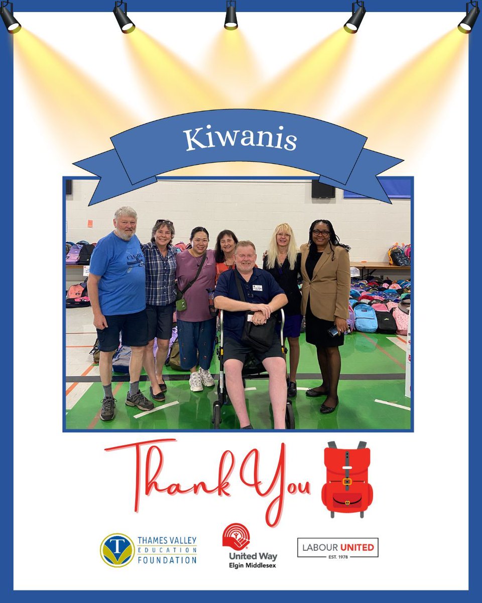 A huge thank you to Kiwanis for kicking off the week by joining us Monday morning to pack backpacks. Your support helps students begin the school year ready for their #BestFirstDay!
