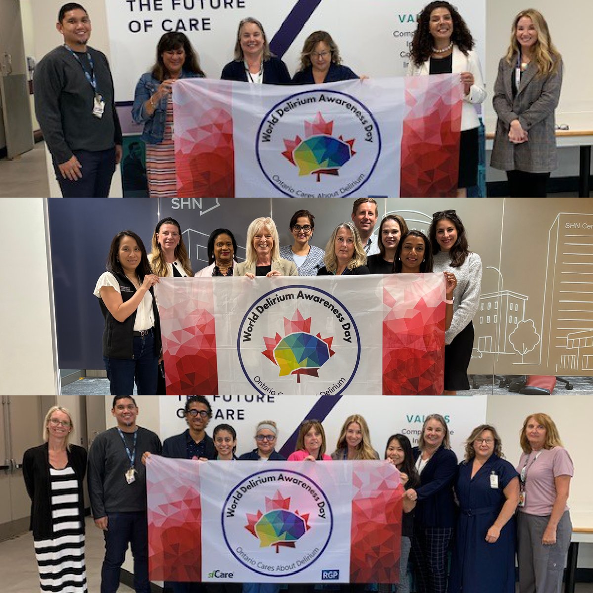 RGP of Toronto (@rgptoronto) on Twitter photo Way to go <a href="/SHNcares/">Scarborough Health Network (SHN)</a>! Thank you for bringing your teams together to showcase Ontario's Delirium Awareness Flag. 🔗tinyurl.com/2rj7ant6
#ONCaresAboutDelirium #WDADFlagCanada #sfCare Way to go <a href="/SHNcares/">Scarborough Health Network (SHN)</a>! Thank you for bringing your teams together to showcase Ontario's Delirium Awareness Flag. 🔗tinyurl.com/2rj7ant6
#ONCaresAboutDelirium #WDADFlagCanada #sfCare