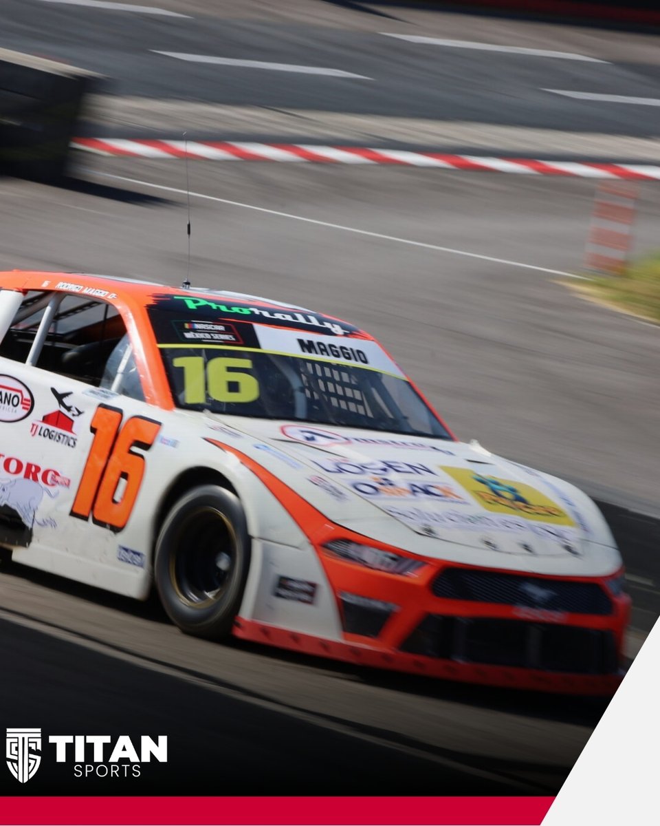 TitanSportsMx's tweet photo. 💥 Una falla mecánica frenó a Rodrigo Maggio en San Luis, pero el piloto del #16 ya piensa en revancha 🔧
🏁 Lugar 12 en su categoría
🔥 Nueva oportunidad en Querétaro, el 21 de septiembre
➡️ Sigue su camino en playoffs 🔽 https://t.co/DxKf8wU11L
#ChallengeSeries #PrimeSportsRT #RodrigoMaggio #NASCAR #NascarMexicoSeries