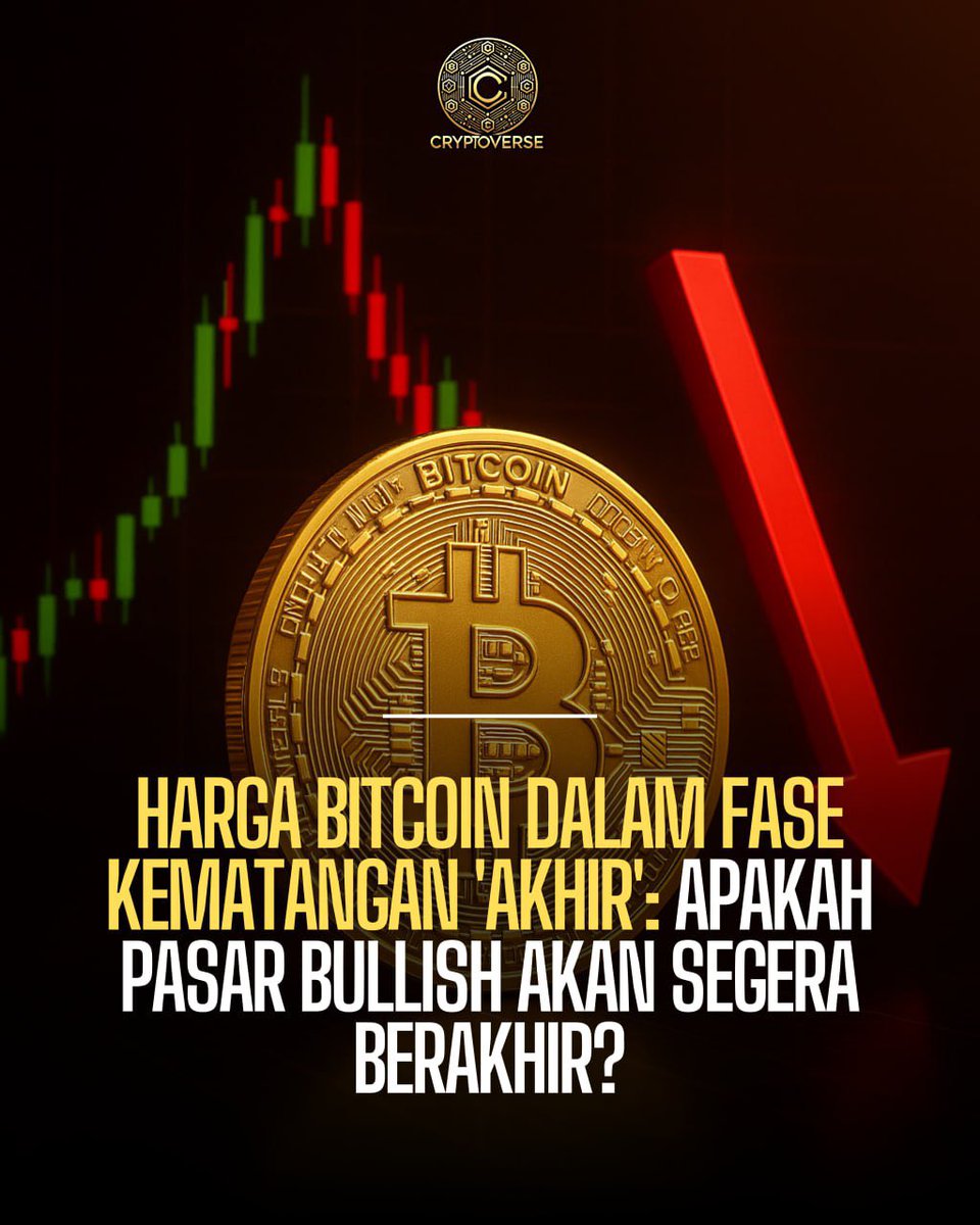 Cryptoverse_Idn's tweet photo. 🚀 Dari puncak ke jurang cuma butuh 1 candle merah… Bitcoin di fase akhir bullish? https://t.co/wiIbVtl5Gj