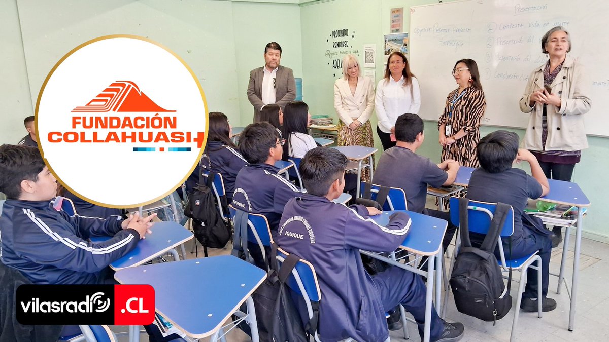 VilasRadio's tweet image. ✏📚🎒FUNDACIÓN COLLAHUASI DONA MOBILIARIO ESCOLAR PARA FORTALECER LA EDUCACIÓN EN IQUIQUE Y ALTO HOSPICIO: 150 MESAS Y SILLAS PARA TARAPACÁ

📲💻Revisa la nota completa en: vilasradio.cl/fundacion-coll…

#FUNDACIÓN #COLLAHUASI #DONA #MOBILIARIO #ESCOLAR #FORTALECER #EDUCACIÓN #IQUIQUE
