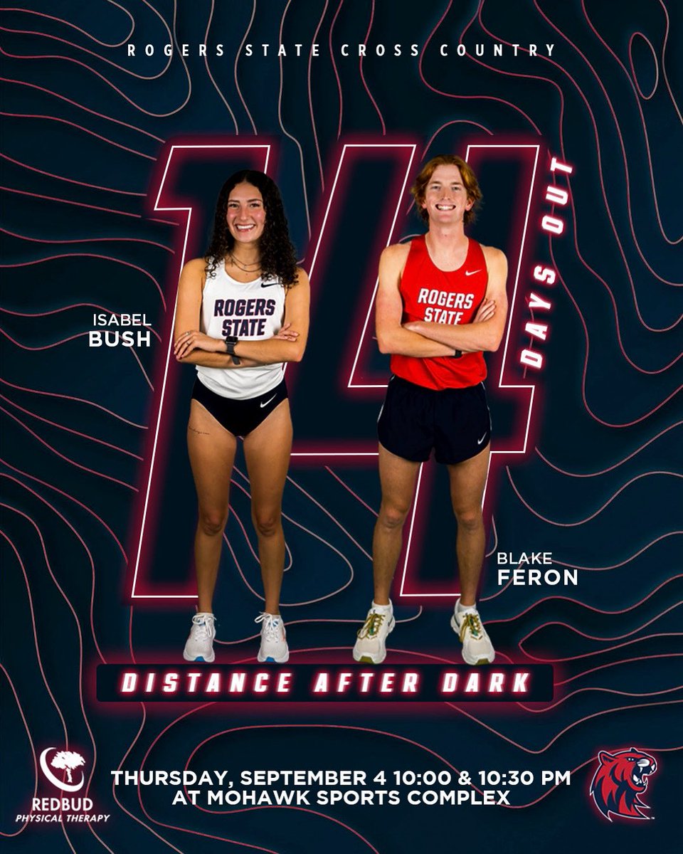 rsutfxc's tweet image. The season officially begins in 2️⃣ weeks! 🏃‍➡️🏃‍♀️‍➡️

Catch the Hillcats in action at the RSU Distance After Dark Meet in Tulsa on Thursday, September 4!

#BacktotheHill