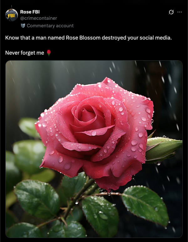 DickNosekitty's tweet photo. THE GREGSTER FORGIVES YOU RED ROSE BLOSSOM ❤���🌹 https://t.co/pO138g7WoW
