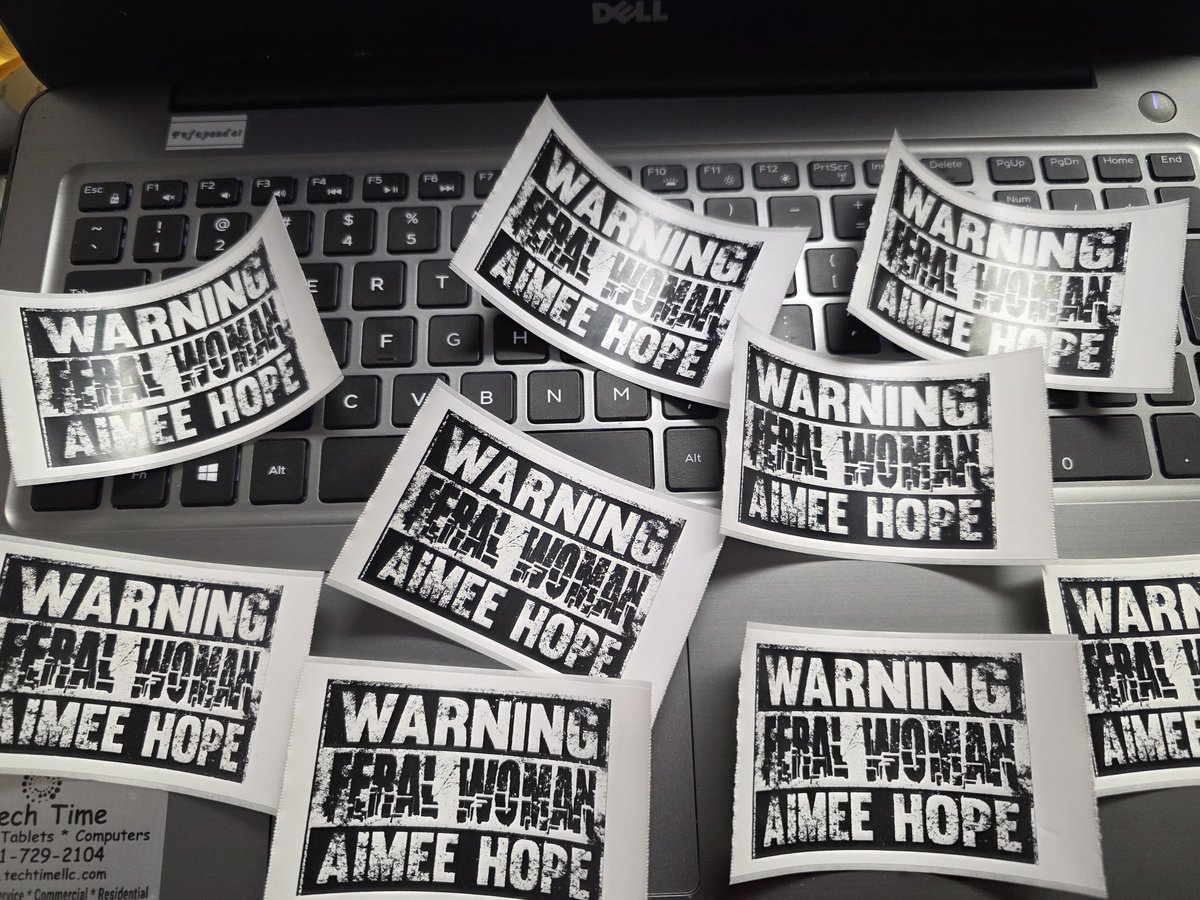 How do you get this badass sticker? Order the book!!
"Feral Woman" by Aimee Hope is out now.
gnashingteethpublishing.com/books/feral-wo…