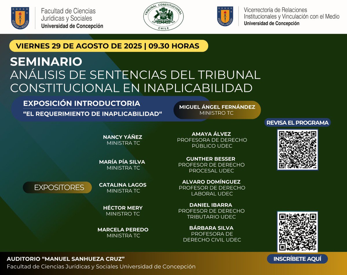 Álvaro Domínguez Montoya (@alvardominguez) on Twitter photo Un honor la invitación a participar de esta actividad. Nos vemos el 29 de agosto de 2025! <a href="/xagauche/">Ximena Gauche</a> <a href="/udeconcepcion/">Universidad de Concepción</a> Un honor la invitación a participar de esta actividad. Nos vemos el 29 de agosto de 2025! <a href="/xagauche/">Ximena Gauche</a> <a href="/udeconcepcion/">Universidad de Concepción</a>