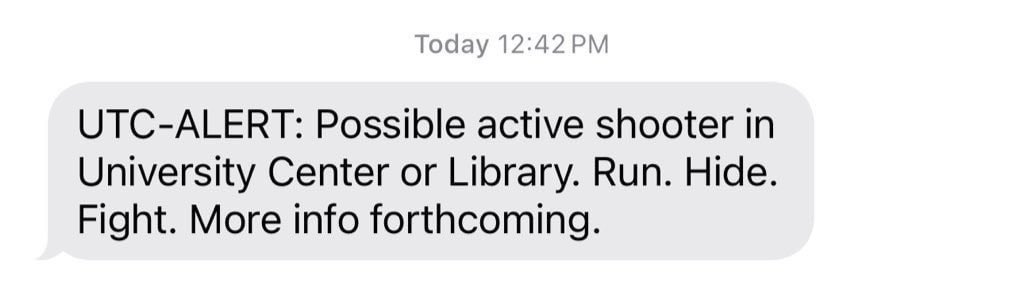 SLCScanner's tweet image. #Breaking 
Campus University of Tennessee #Chattanooga is on #LockDown #UTC