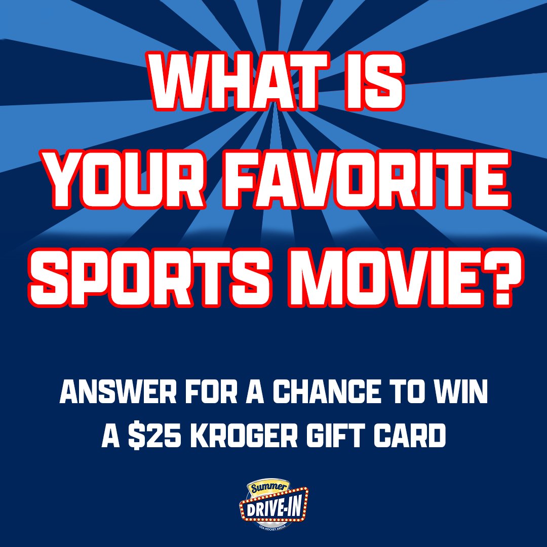 Summer_DriveIn's tweet image. 🚨🚨🚨

What is your favorite sports movie???

Reminder that the Summer Drive-In is taking a short break 8/20–8/24. We will be back for our final week of summer starting 8/27!