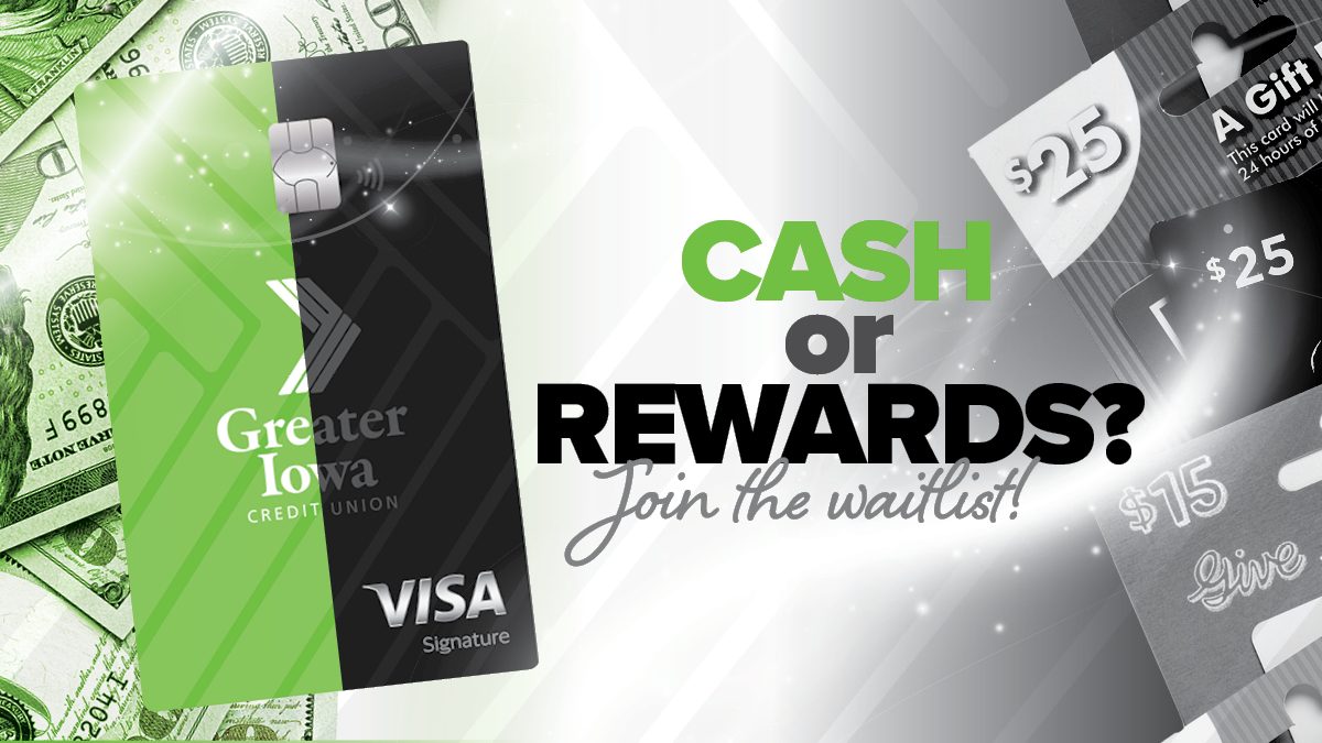 We’re thrilled to introduce two brand-new Visa Credit Cards designed to fit your lifestyle!

COMING SOON:
Cash or Rewards? The choice is yours. 

💳 Join the waitlist today and be among the first to experience the Greater difference.
🔗 gicu.org/spend/credit-c…