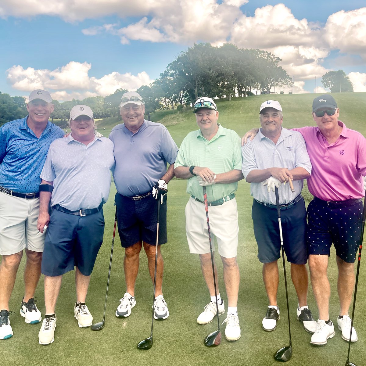 At yesterday’s Men’s League, we celebrated the final round for Jay Salmen as captain of “Jay’s Rotation.” This team has been part of the league since early 2000!

Pictured left to right: Bill Hren, Mark Gibbs, Jay Salmen, Pat O’Neill Jr., Pete Rathmanner, and George Stewart III.